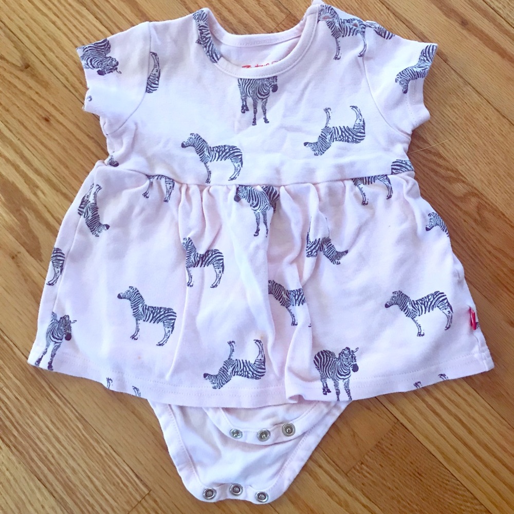 Zutano one piece 9 months zebra print